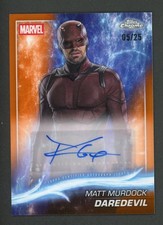 2025 Topps Chrome Marvel Studios Murdock Daredevil Orange Refractor Auto #/25