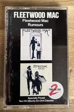 Fleetwood Mac/Rumours Rare 2 On 1 Cassette 1982 Warner Bros VG See Pic s