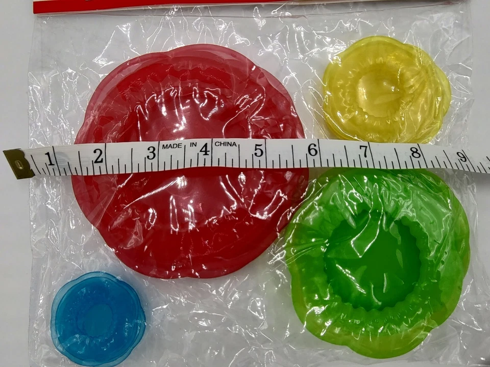 Kuhn Rikon 12 Piezas Silicona Alimentos y Contenedores Cubiertas de Almacenamiento Stretch-II Set Nuevo Foto 4 de 4