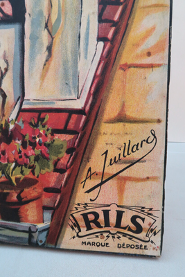 Jeu D'adresse Ancien Rils – Cible électrique 'C'est La Mère Michel' 50x35cm, Boîte 1910