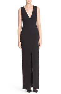 alice and olivia black gown