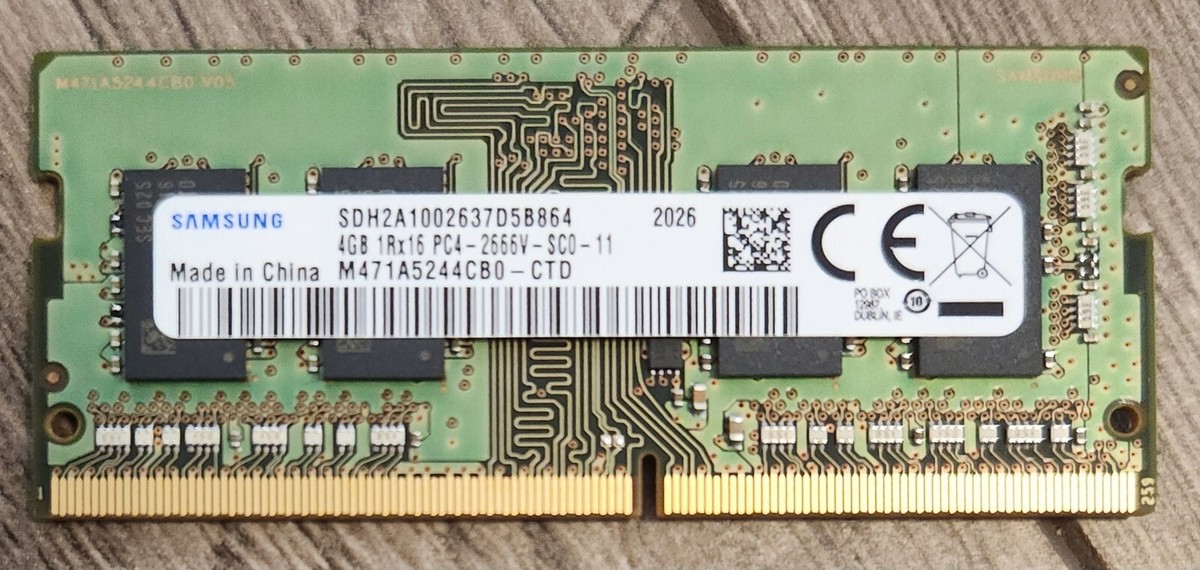 メモリー Samsung 4GB DDR4 M471A5244CB0-CTD Samsung M471A5244CB0-CTD, 4GB SO-DIMM DDR4 SD RAM Memory | eBay