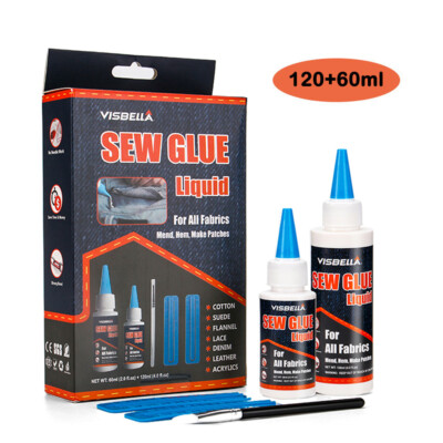 VISBELLA Sew Glue Liquid Kit Secure Stitch Liquid Sewing Solution Multi-Purpose
