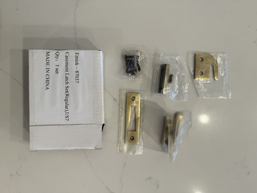 Emtek 87037 Window Casement Latch - BRASS French Antique US7 - For Boat or Home - Picture 3 of 4
