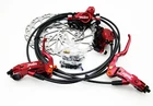 Juin Tech DB2 Red Hydraulic Disc Brake Set Front/Rear + 160mm Rotors MTB