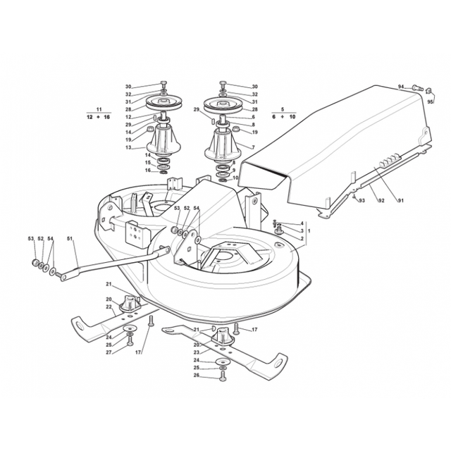 stiga-estate-5092-h-ride-on-mower-left-blade-shaft-125020802-0-for-sale