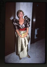 Sharon Gless Candid 1987 Cagney & Lecey era glamour Original 35mm Transparency