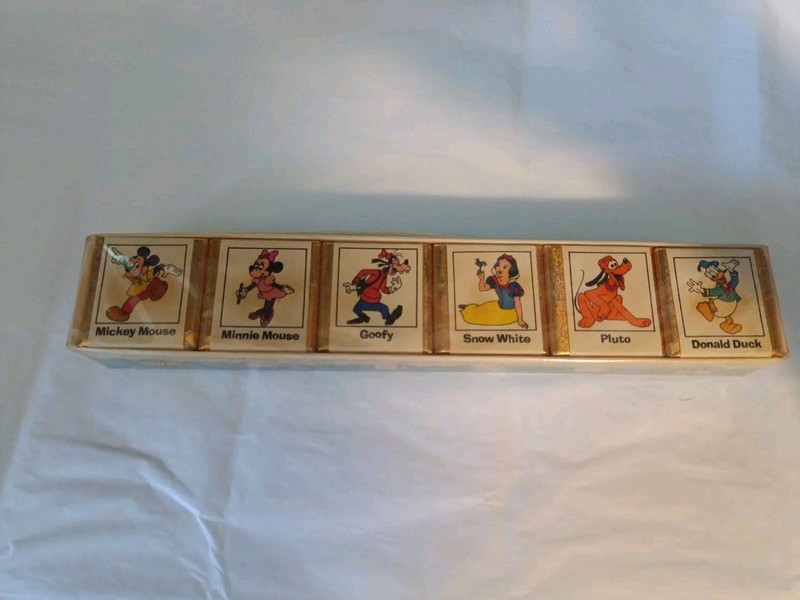 Vintage Walt Disney Fantasyland Fun Bath Cubes Ben Rickert Sealed in Package New