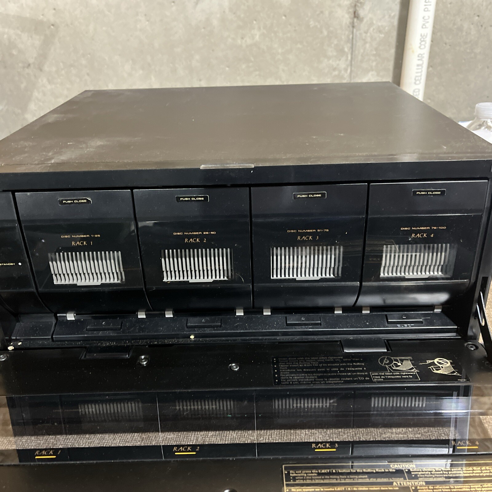 Pioneer PD-F100 100 CD Changer Disc Player Tested NO REMOTE