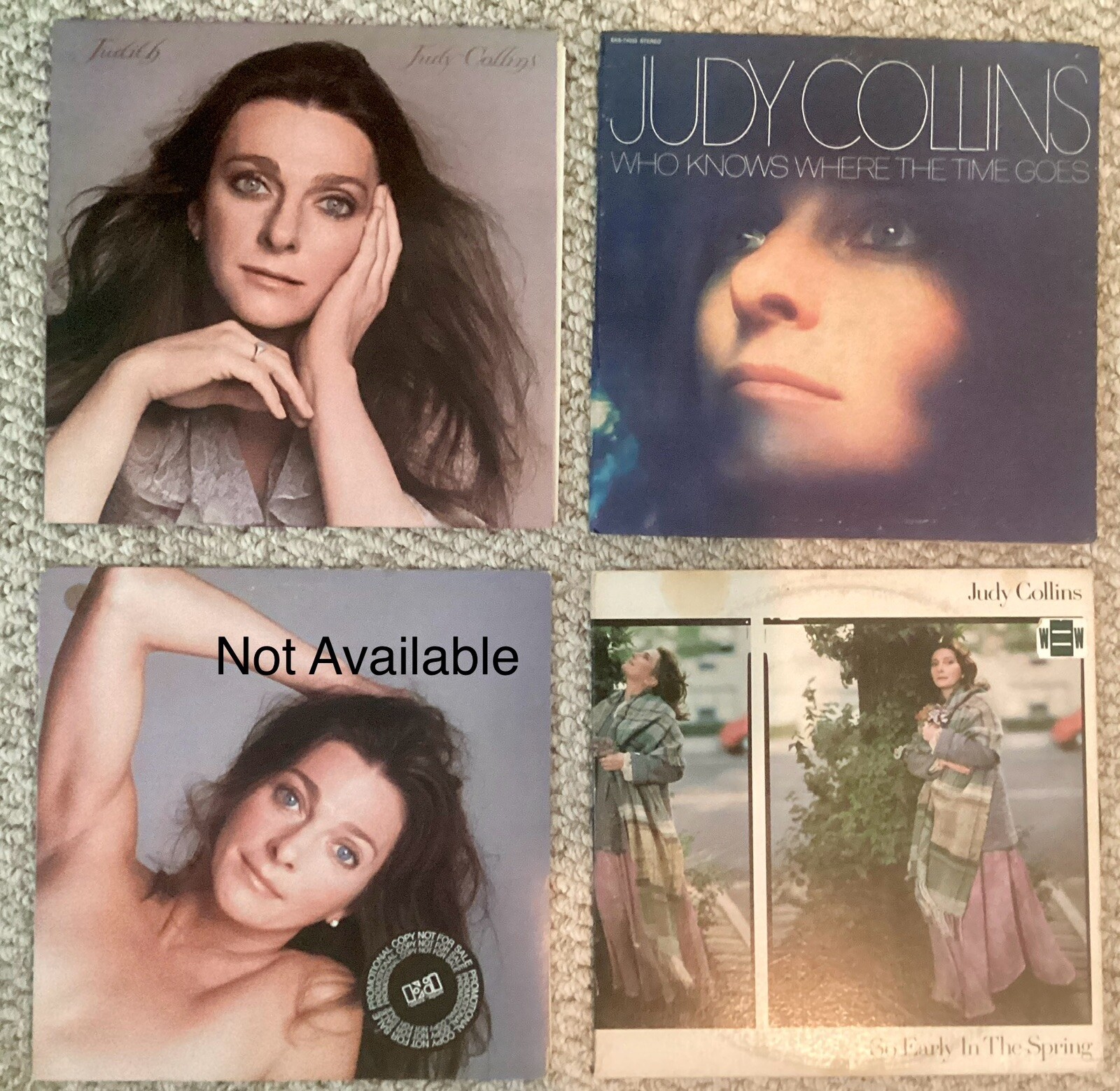 Vinyl records lot of 3 LPs by Singer/Songwriter Judy Collins-image