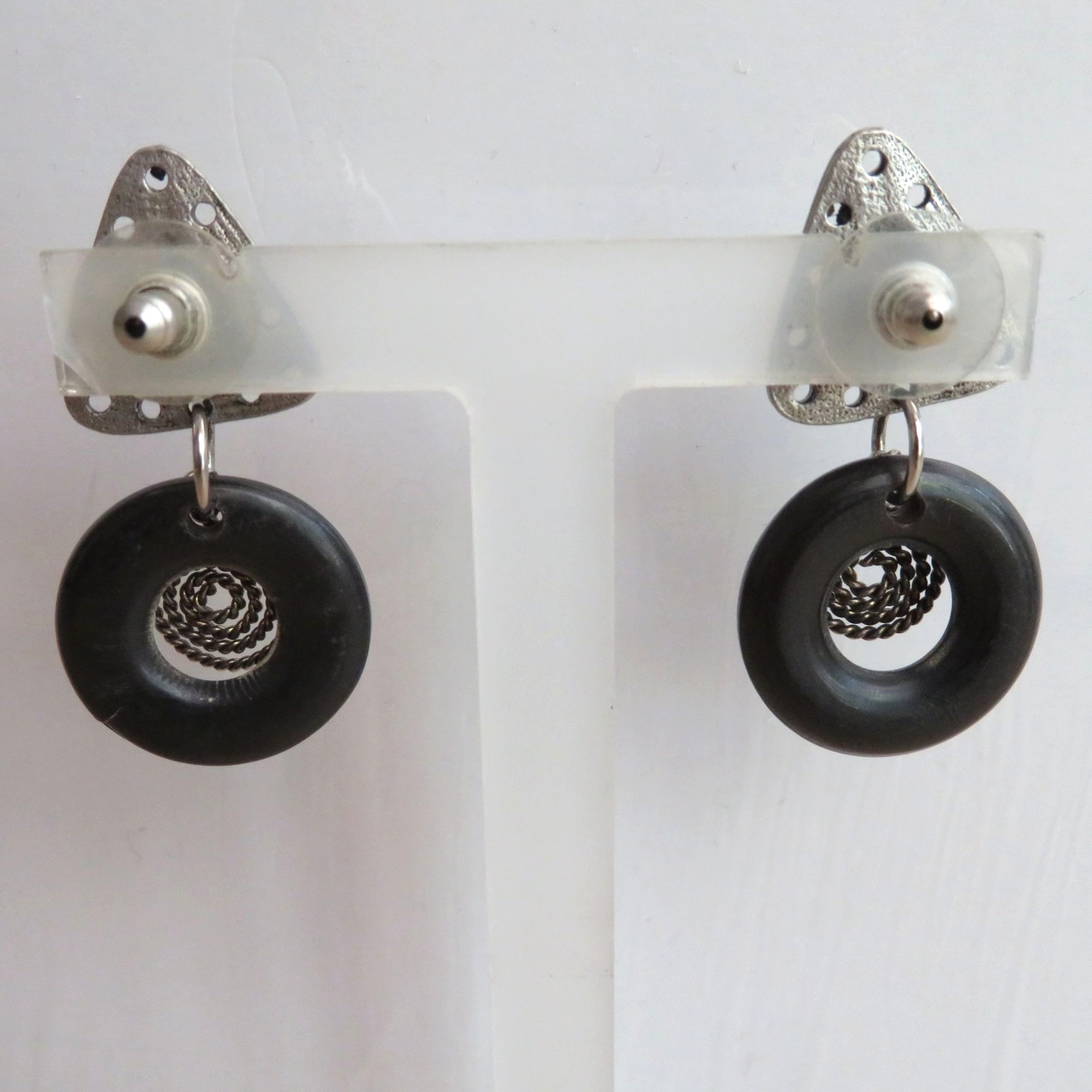 Artisan Dangle Drop Post Earrings Boho Hippie Uns… - image 15