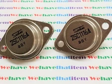 2SC1116A / NPN TRANSISTOR /  SANKEN / ORIGINAL / TO3 / 2 PIECES  (qzty)