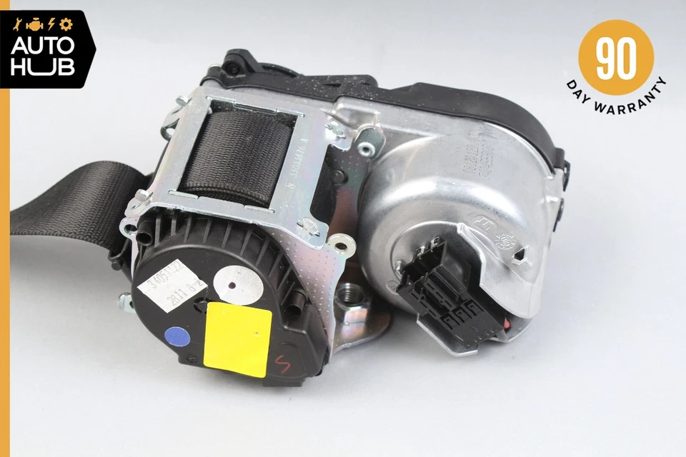 06-13 Cinturón de seguridad delantero derecho Mercede X164 GL450 ML350 negro OEM Foto 2 de 4