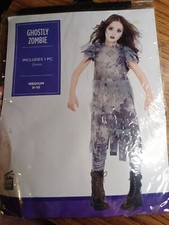 Ghostly Zombie Dress Child Size Medium 8 - 10 Halloween Costume