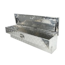 Aluminum 60 Inch Side Mount Tool Box Side Truck Box With Paddle Latch Silver