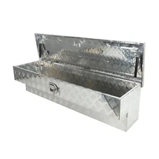 Aluminum 60 Inch Side Mount Tool Box Side Truck Box with Paddle Latch Silver