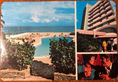 Holiday Inn, Collins Avenue, Miami Beach, Surfside, Large Pool, Postcard UNP