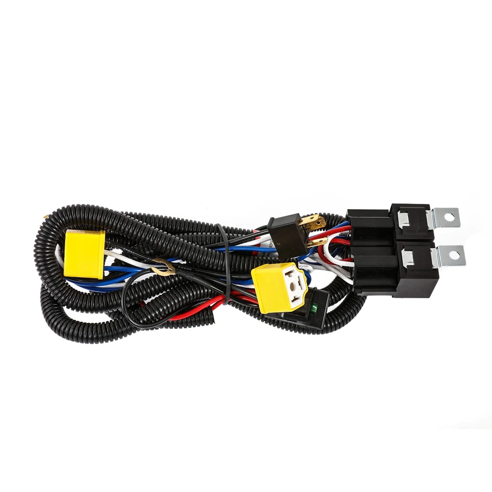 H4 LED Headlight Brightness Intensifier Wiring Harness For Chevy Corvette C1 C2 - Image 2 of 4