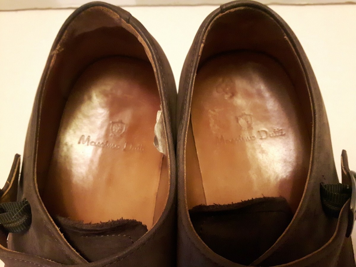Massimo Dutti double monk strap seude shoes Massimo Dutti WOMEN BLACK LEATHER DOUBLE MONK | Mercari main image 2