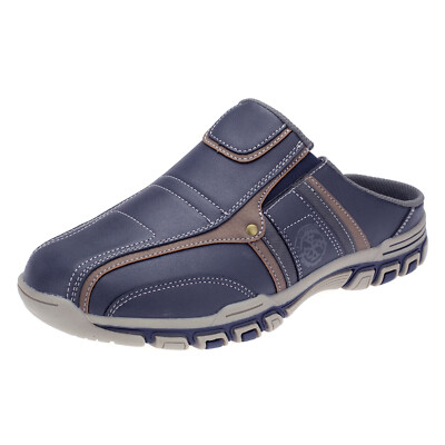 Herren Slipper Clogs Sneaker Pantoletten Garten Freizeit Schuhe Sabots Blau