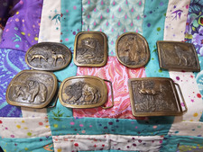 belt buckle vintage Indiana Metal Craft