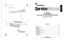 RADIO SHACK PRO-2050 ENLARGED OPERATING MANUAL SERVICE MANUAL - 32LB PAPER