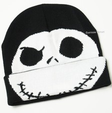 Disney Nightmare Before Christmas Jack Skellington Black Beanie Hat New Trending