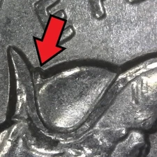 2021-P Washington Crossing Delaware Die Chip on Hat Error/Variety Quarter Circ.