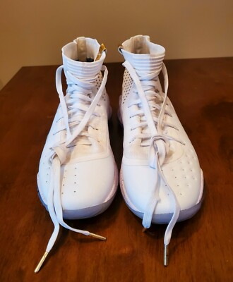 Under Armour Curry 4ホワイト　27cm Size 10 - SIGNED Under Armour Curry 4 High Championship White/Gold