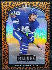 2020-21 Upper Deck Allure Hockey #99 Nick Robertson RC Leopard Refractor