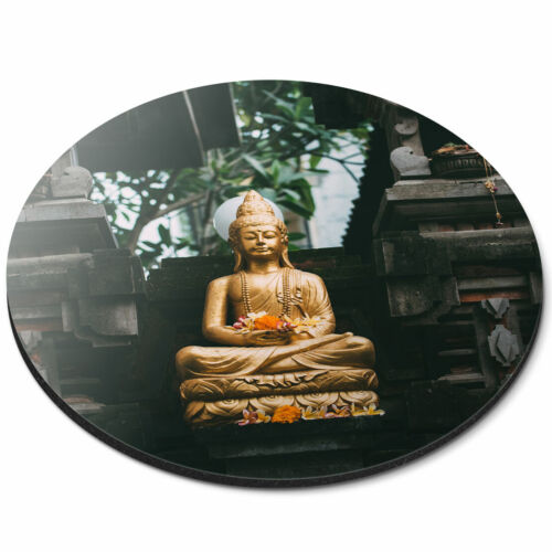 Okrągła mata dla myszy - Posąg Buddy Medytacja Bali Biuro Prezent #21299 - Zdjęcie 1 z 4