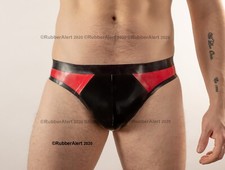 DISCOUNTED Men's Thong style BRIEFS, Black or Red Main colour, contrast sides