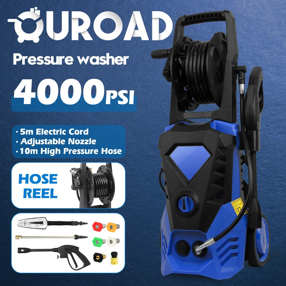 2500W 4000PSI High Pressure Washer Cleaner Electric Water Gurney Pump 10M Hose