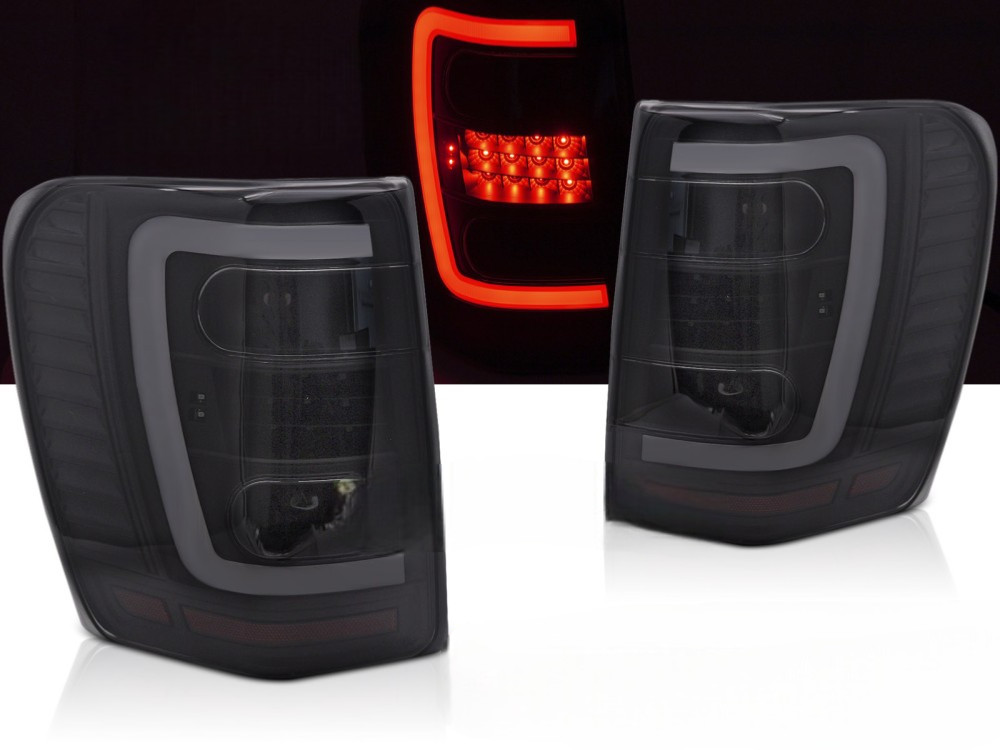 Feux arriere LED noir fume pour Jeep Grand Cherokee 1999-2005