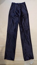 Vintage 70s 80s LazyB Black Spandex Disco Jeans Pants Size XS - Shiny Lycra