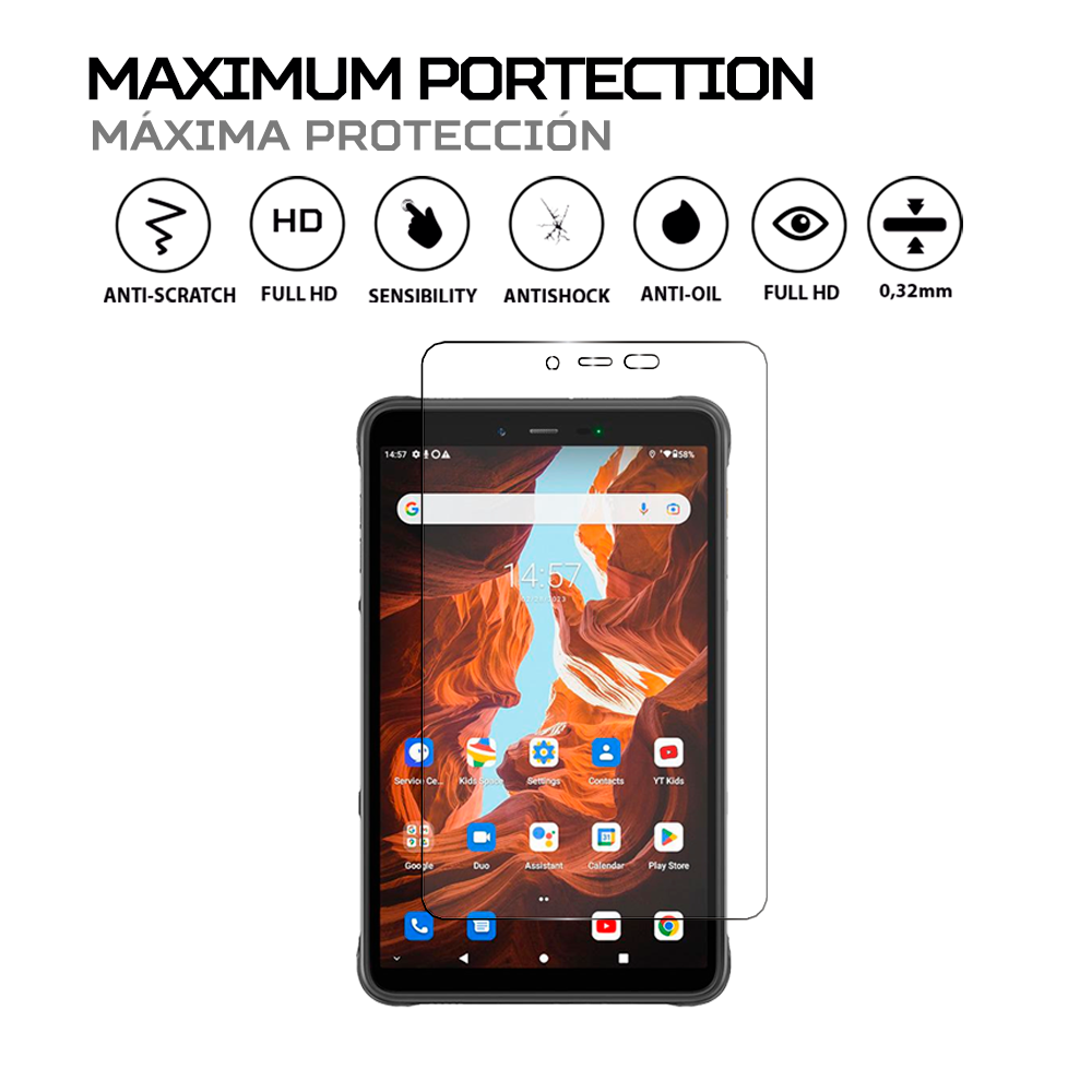UPSCREEN antibakteriell klare Schutzfolie (für Ulefone Armor Pad 5 Pro
