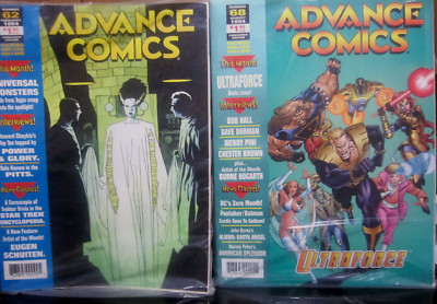 Advance Comics #62 + #68 Capital City SEALED with ALL Card Inserts & Order Books