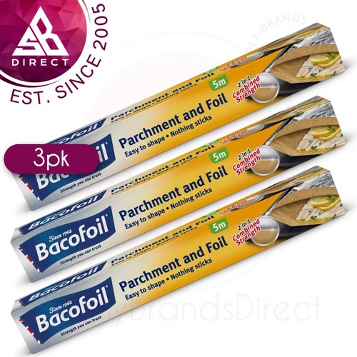 Bacofoil 2 in 1 Parchment & Aluminium Foil & Paper│For Baking, Lining Tin & Cook eBay