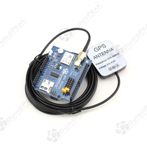 Duinopeak NEO-6M GPS Shield for Arduino with GPS Antenna