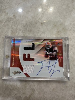 2011 Panini Absolute Greg Little Auto Triple Jersey Autograph /299 Browns Card