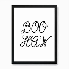 Boo Hoo Art Print Framed Wall Art Poster Canvas Print Picture