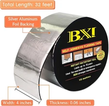 BXI Flashing Roll Tape Membrane, 4 inches X 32 Feet Thick Waterproof Patch Se...