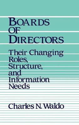 Charles N. Waldo | Boards of Directors | Buch | Englisch (1985) | Gebunden