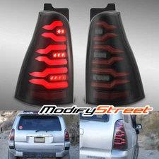 Fit 2003-2009 Toyota 4Runner LUXX-Series LED Tail Lights Replacement Black Red