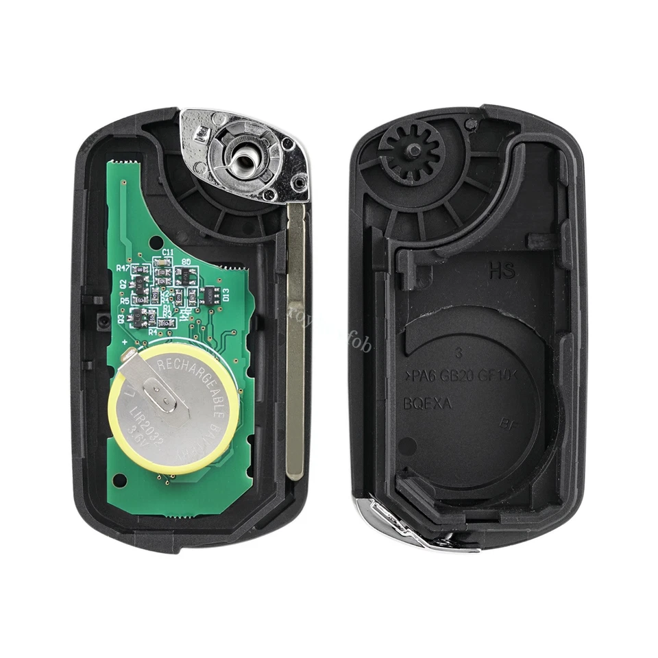 Reemplazo para Land Rover LR3 2005-2011 Range Rover Sport Flip Remote Llavero Foto 4 de 4