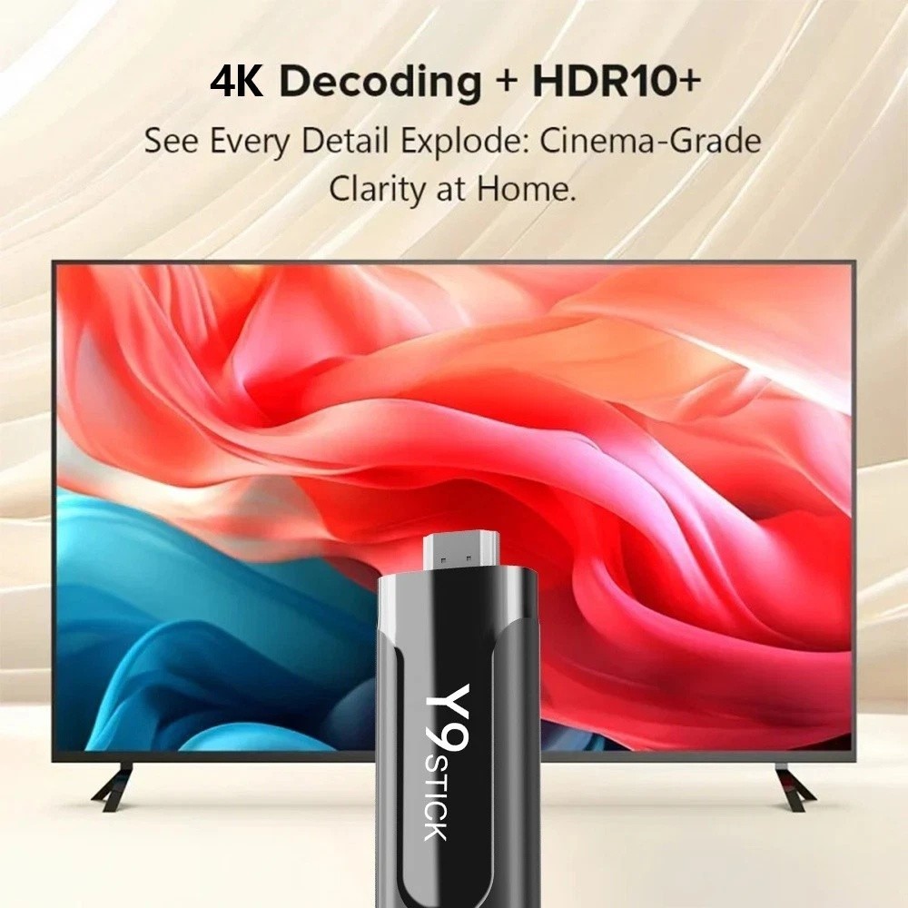 M98-Y9 Android 14 TV Stick 4GB+32GB 4K HDR WiFi6 BT5.0 Streaming Media Player alternate view 2