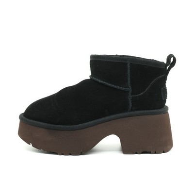 UGG Damen Classic Ultra Mini Platform Boots Schwarz Plateau Stiefeletten EU 36