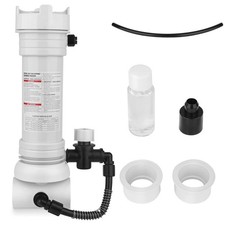 Upgraded 320 Pool Chlorinator Automatic Chlorine/Bromine Inline Feeder white