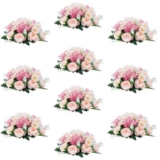 Flower Balls Centerpieces for Tables: 10 PCS Pink Flowers for Centerpieces Fl...