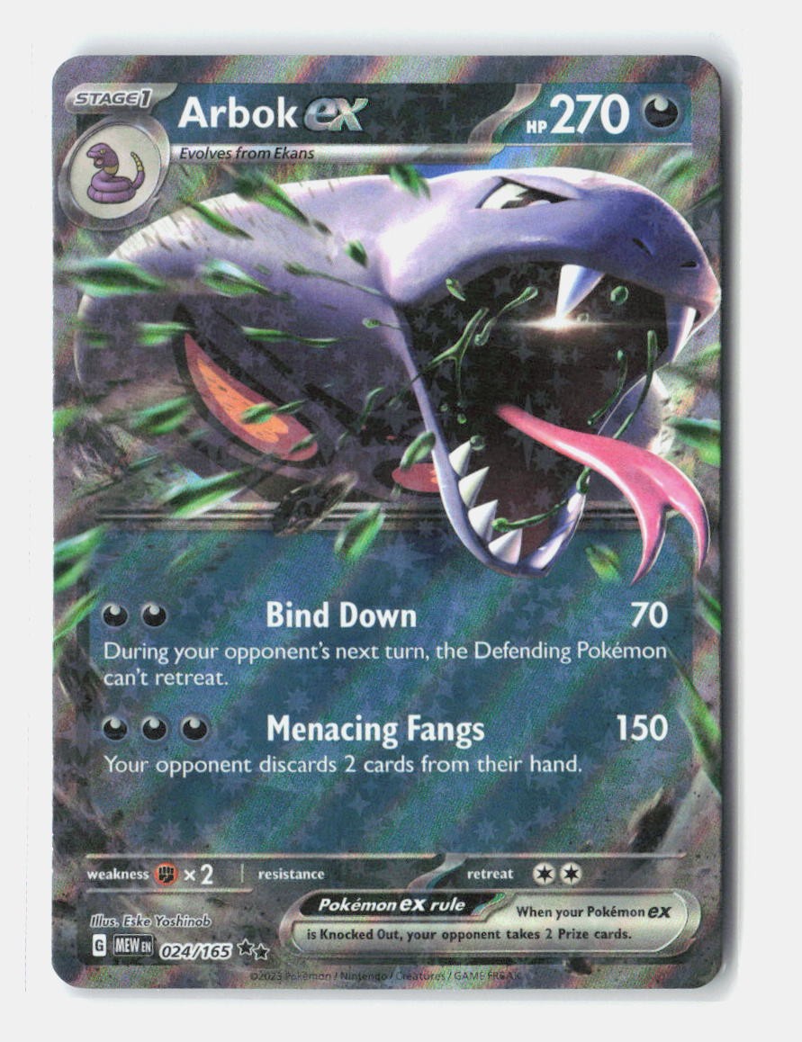 Arbok ex Holofoil [MEW- 024/165]